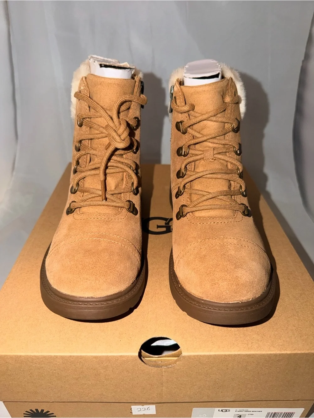 UGG Kids Azell Hiker Weather Boots- Chestnut